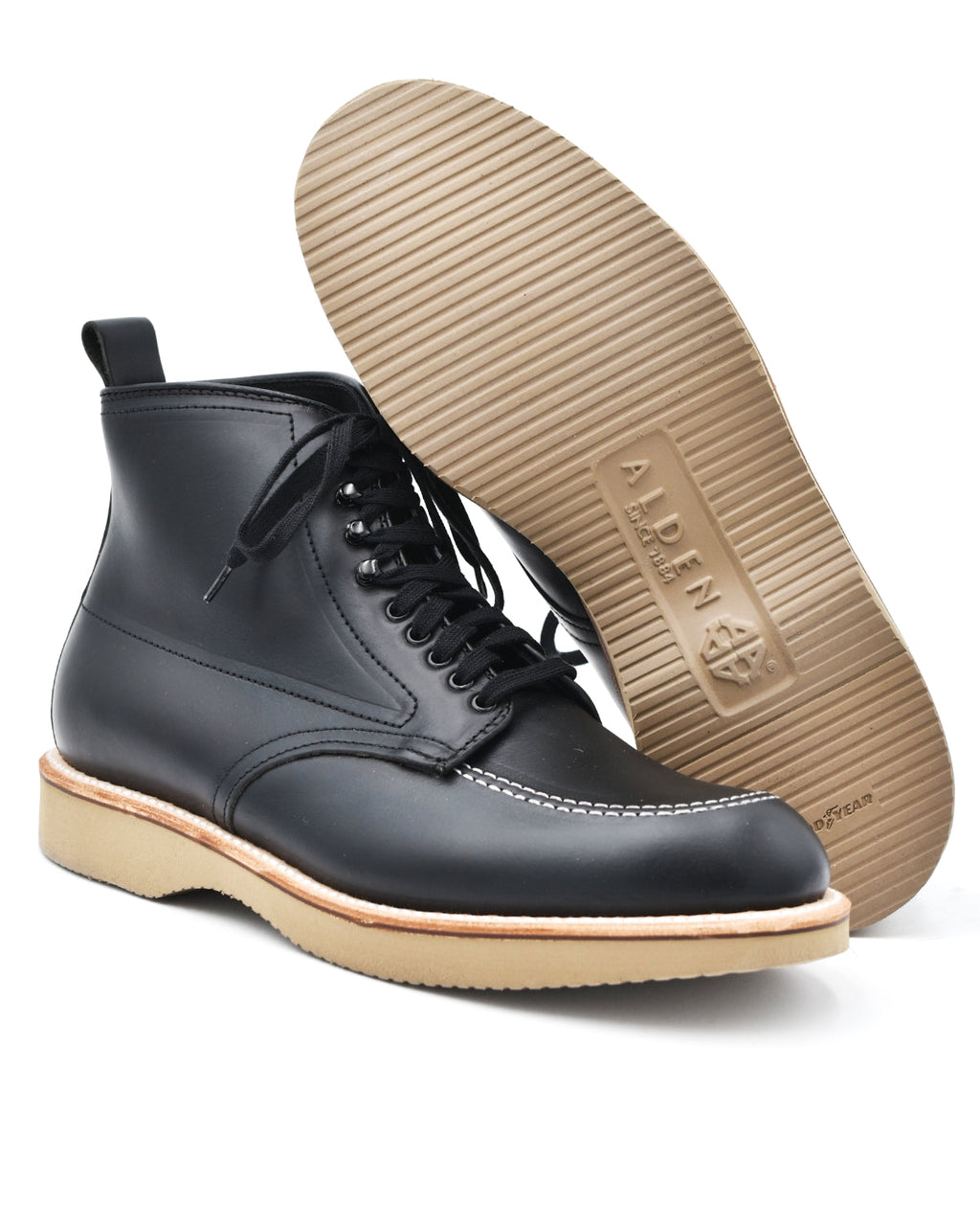 Alden D2907H Black Calf Indy Wedge Boot