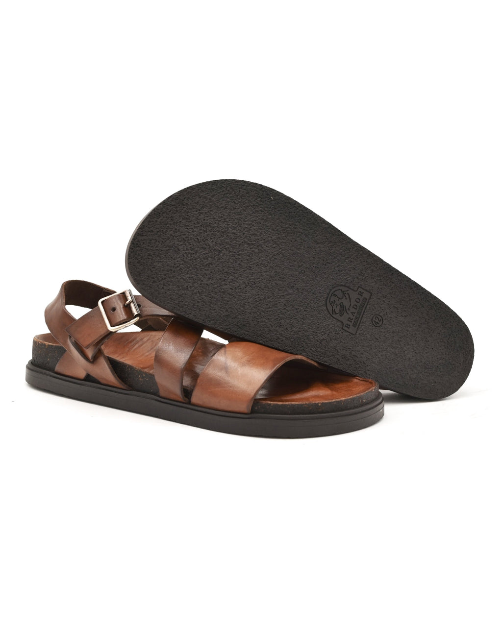 Brador Kim Sandal in Washed Brown (Men's)